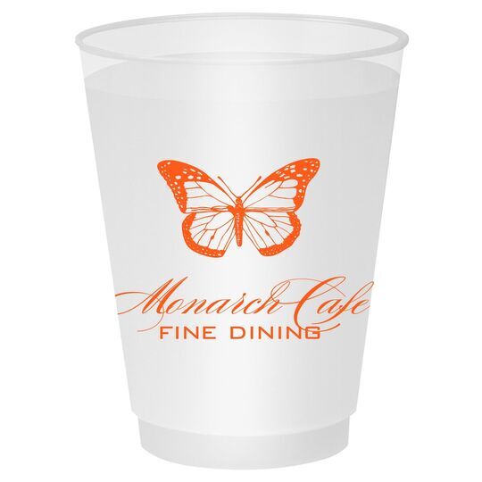 Magnificent Monarch Butterfly Shatterproof Cups